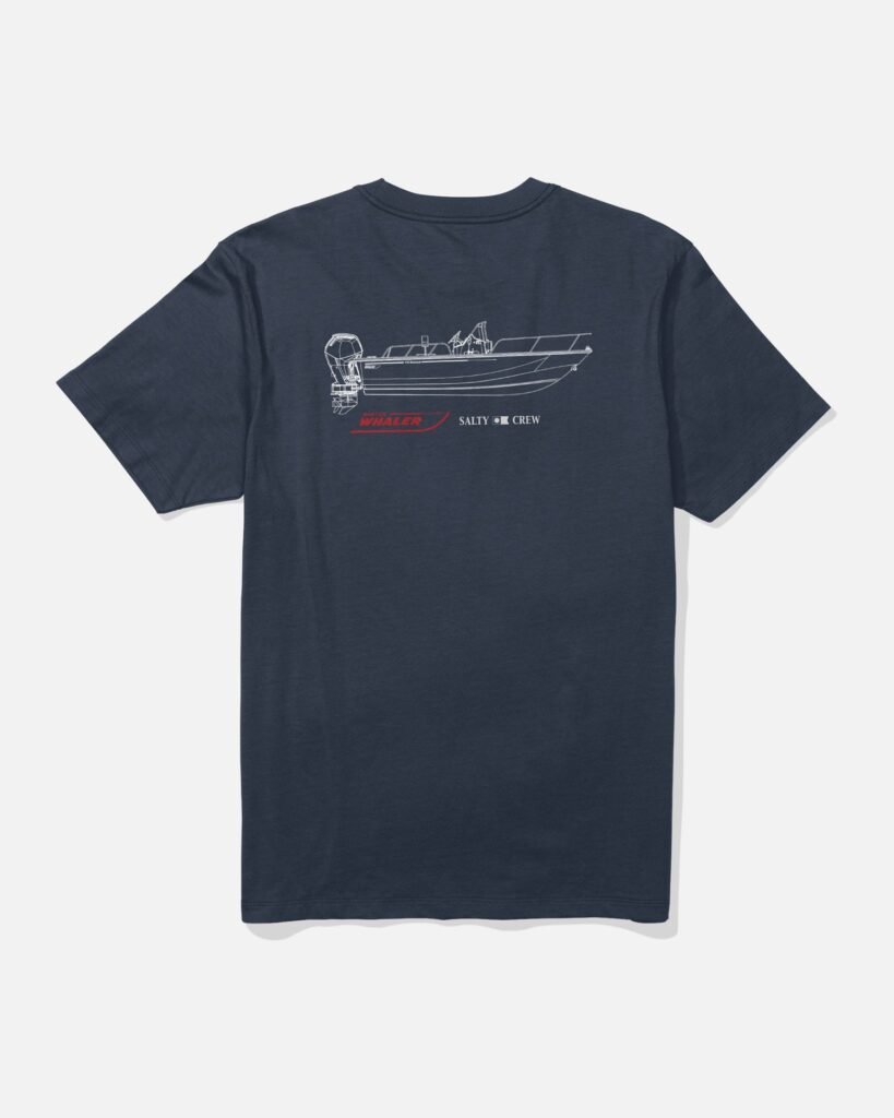 Salty Crew Whaler Schematic Crew Tees