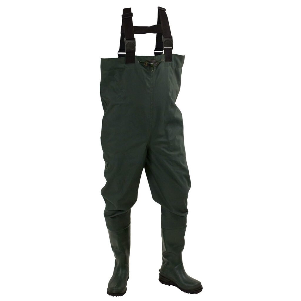 Frogg Toggs Men's Cascades 2-Ply Bootfoot Poly/Rubber Cleated Chest Waders
