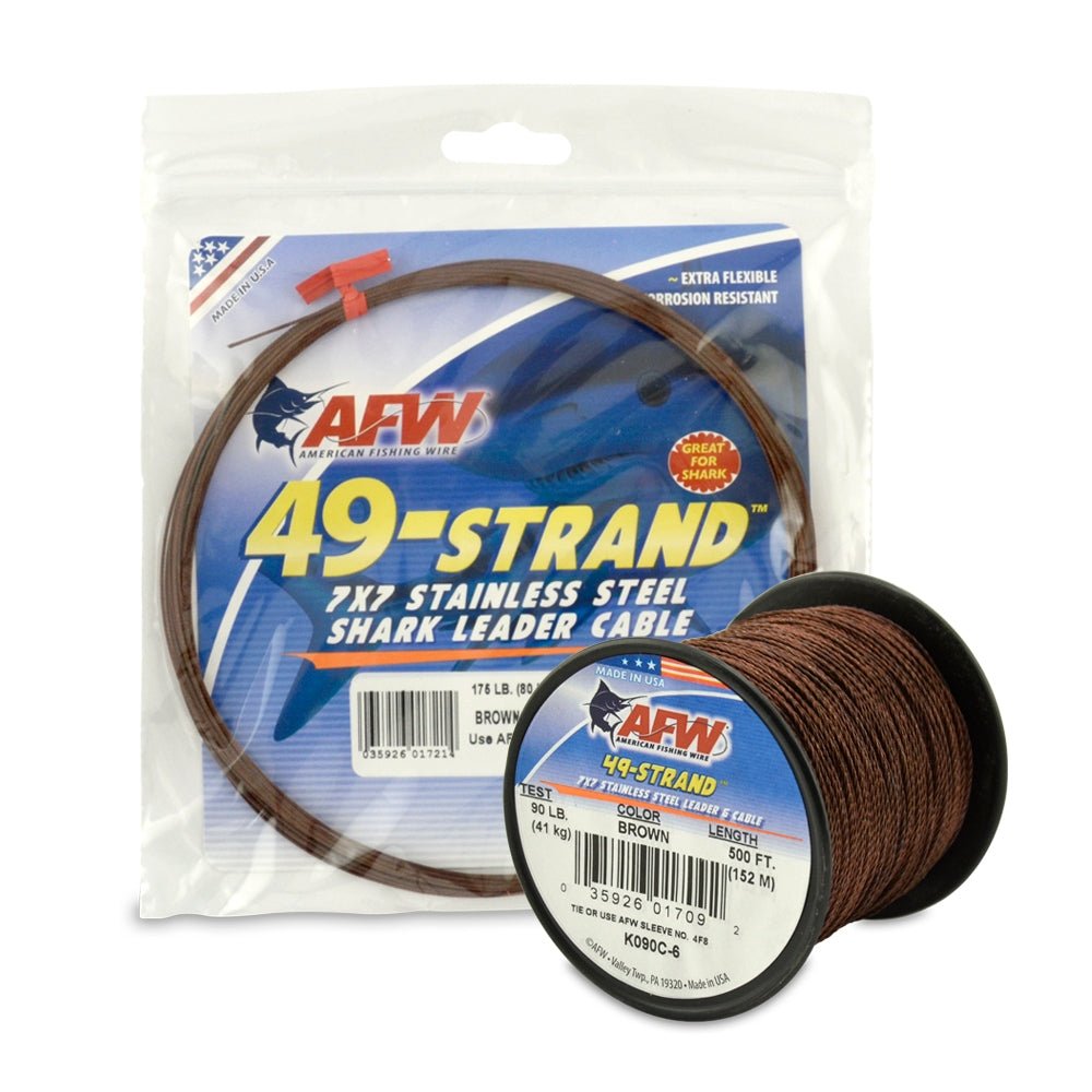 American Fishing Wire Stainless Steel Shark Leader Cable