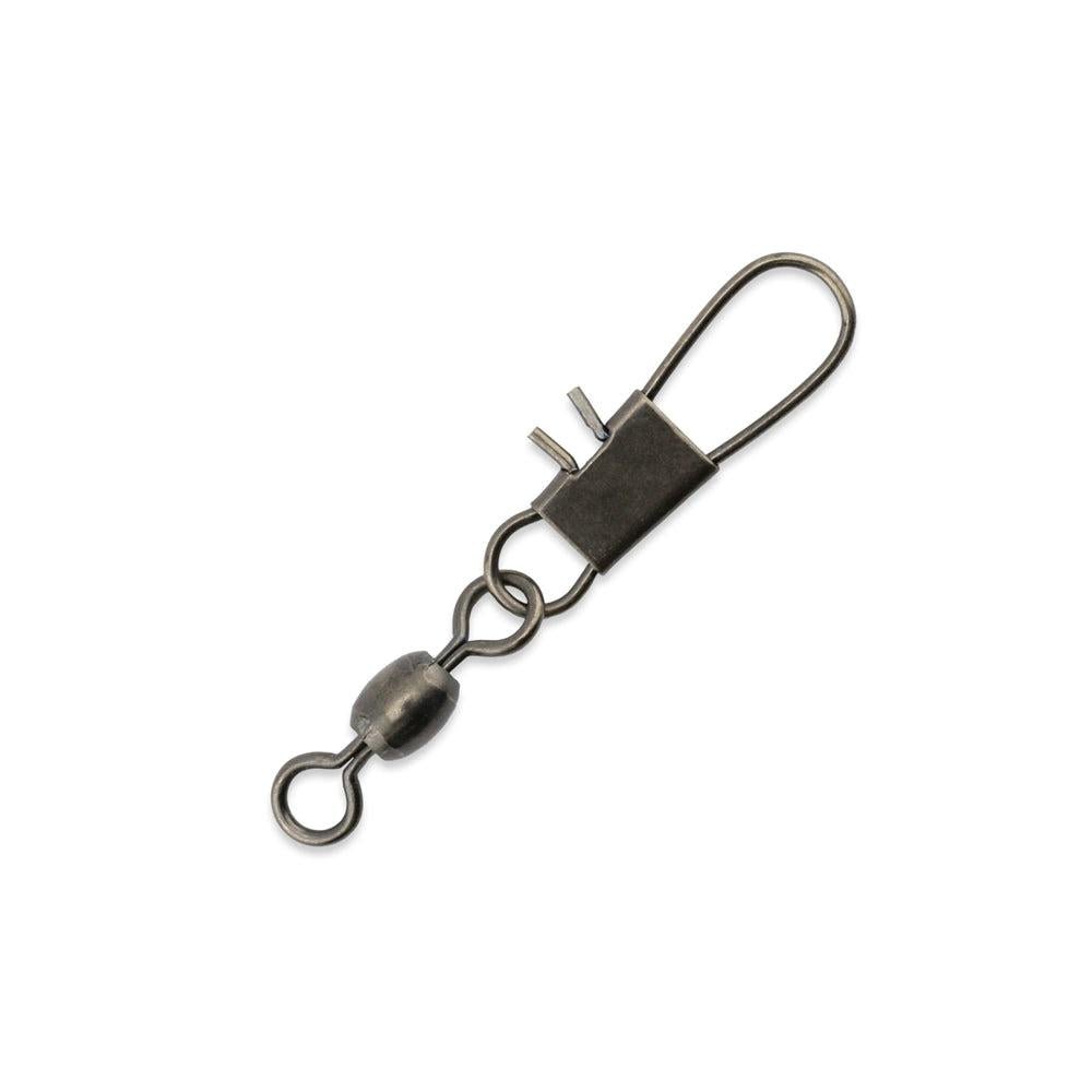 American Fishing Wire Brass Crane Swivel with Interlock Snaps