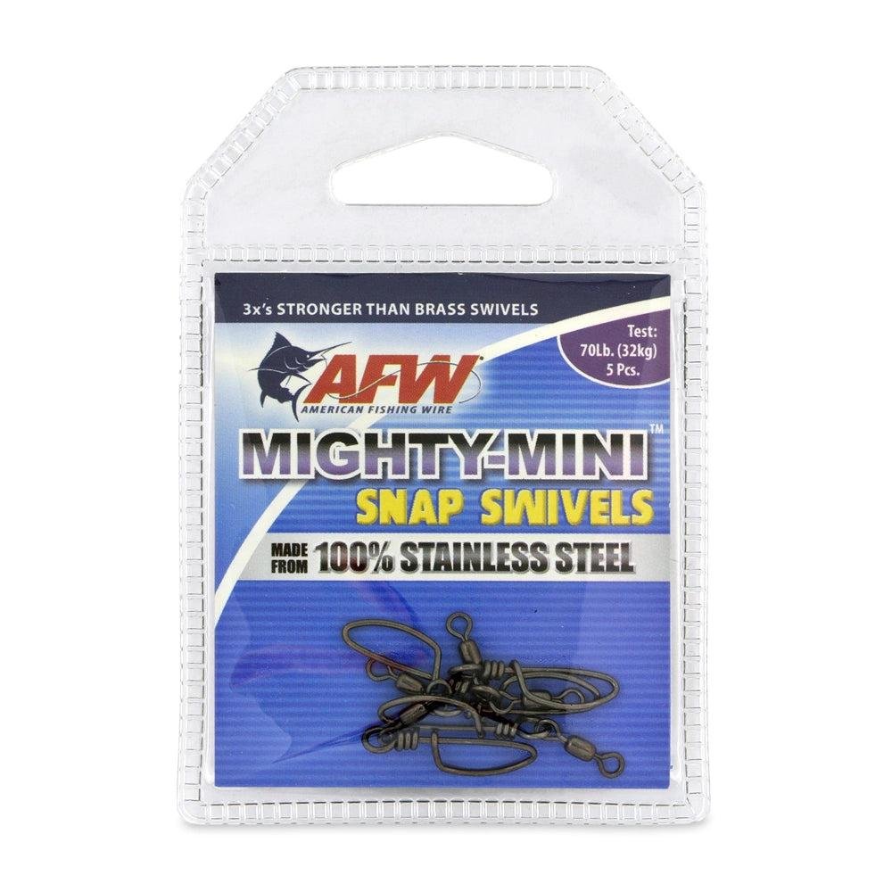 American Fishing Wire Mighty Mini Stainless Steel Snap Swivels - Image 2