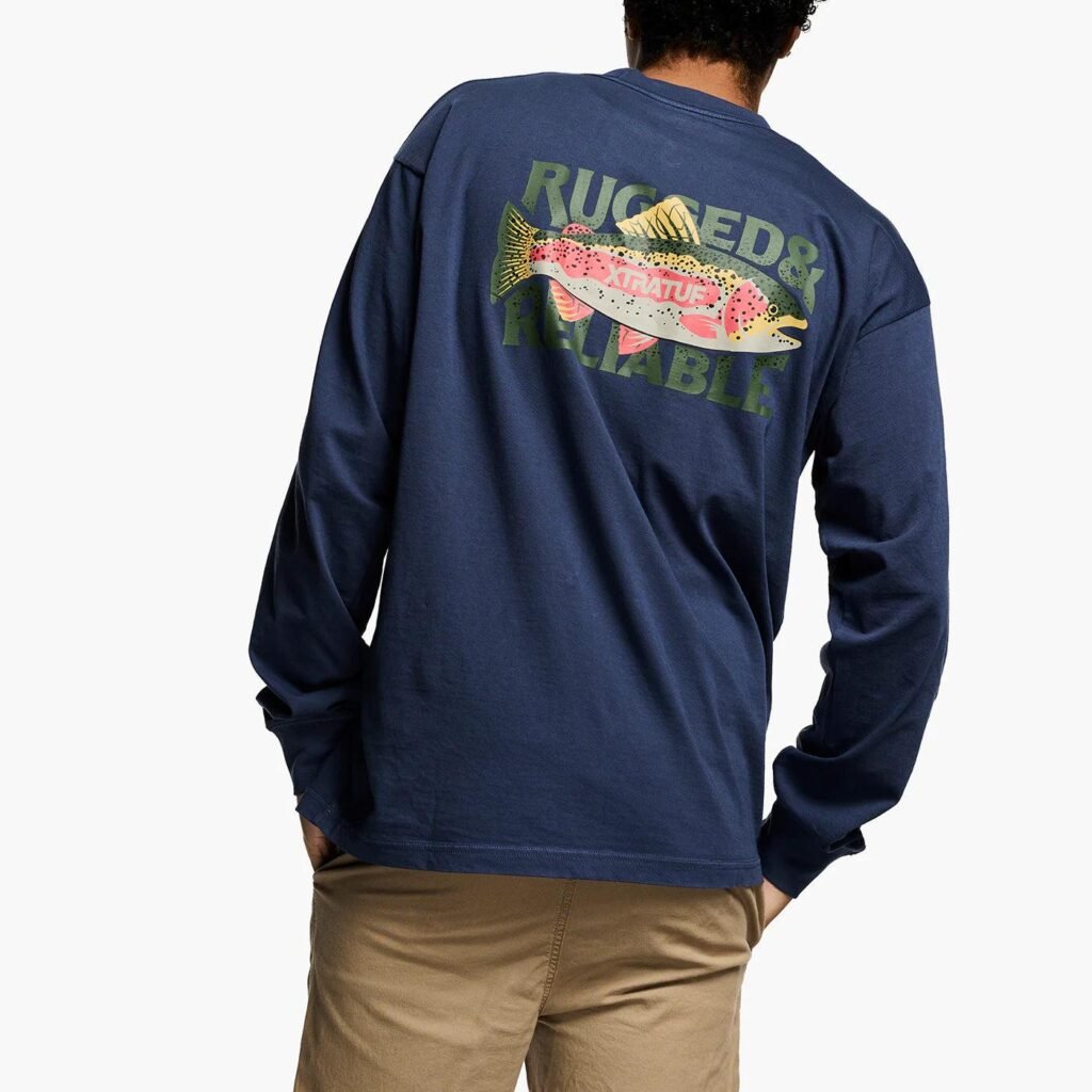 Xtratuf Men's Rugged and Reliable Salmon Long Sleeve Tee